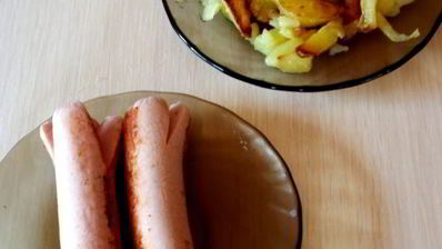 шаурма с сосиской