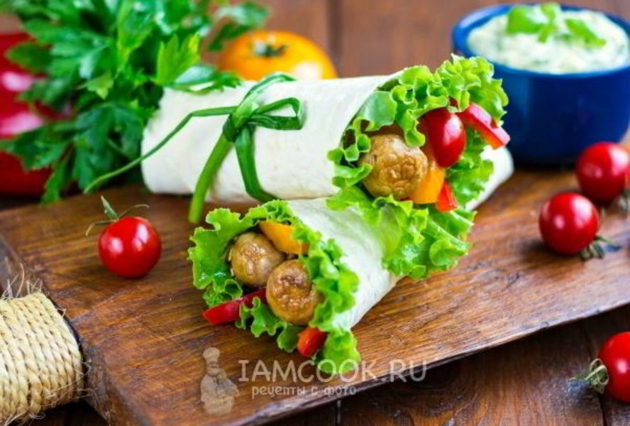 Шаурма вегетарианская