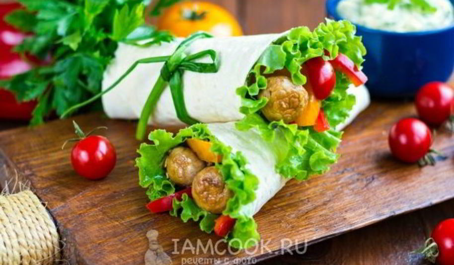 Рецепт шаурмы вегетарианской