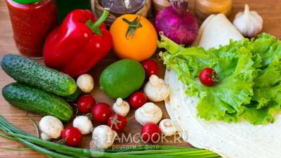 шаурма вегетарианская