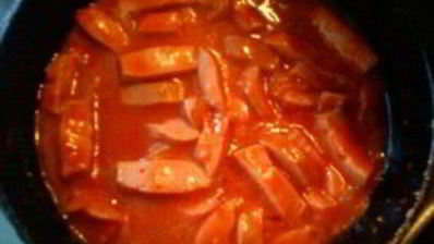 сосиски с подливкой