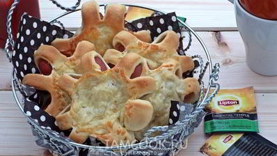 сосиски в тесте с сыром