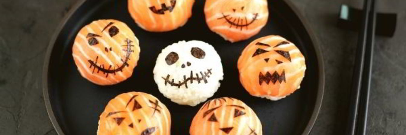 Суши темари на Хэллоуин