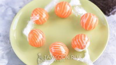 суши темари на хэллоуин