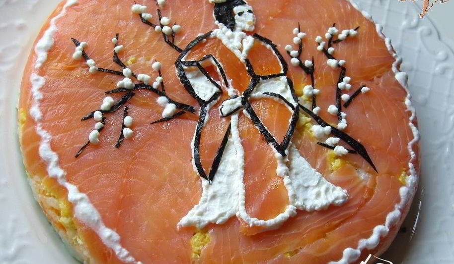 Рецепт суш-торта японских мотивы