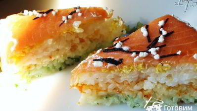 суши-торт японские мотивы