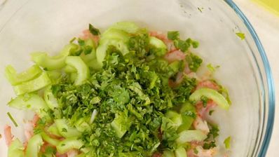 суши-тортик с креветками