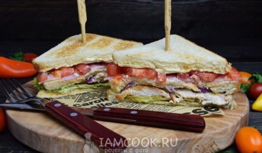Рецепт клаба-сэндвича