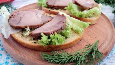 открытый сэндвич