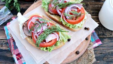 открытый сэндвич