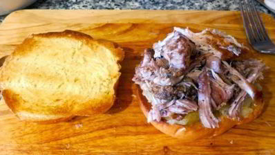 шотландский сэндвич с запеченной свининой