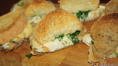сочные сэндвичи с курицей