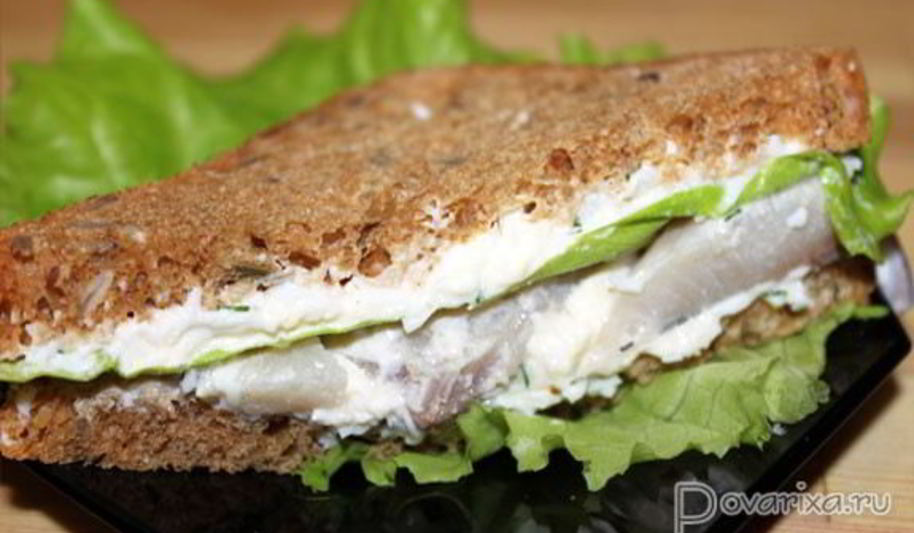 Рецепт сэндвича с селедкой