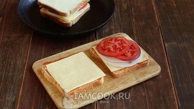 сэндвич с ветчиной и сыром