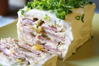 Сэндвич со сливочным сыром и ветчиной