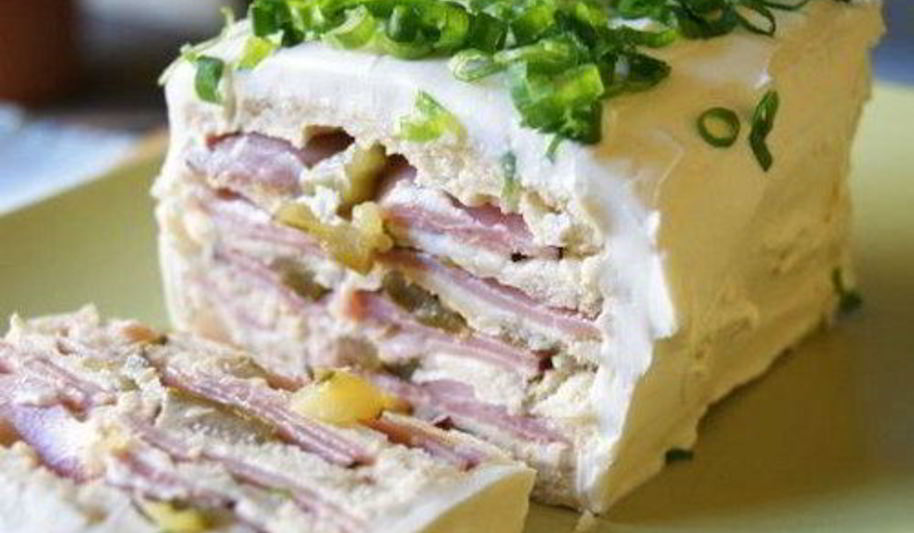 Рецепт сэндвича со сливочным сыром и ветчиной