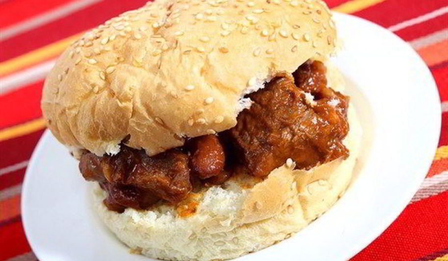 Рецепт сэндвичей с тушеной говядиной и зеленым луком