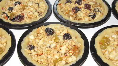 бельгийские тарталетки с фруктово-ореховой начинкой