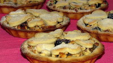 бельгийские тарталетки с фруктово-ореховой начинкой