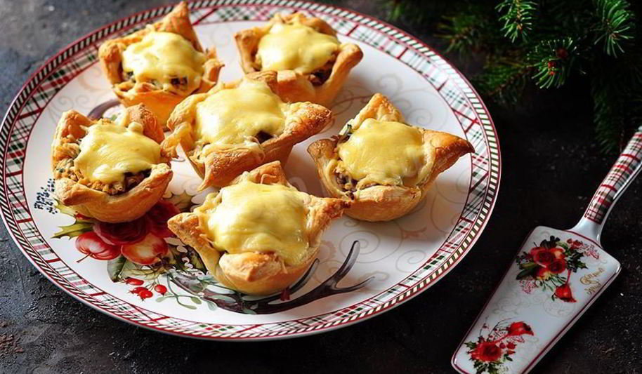 Рецепт горячих тарталеток с начинкой