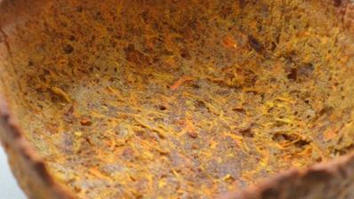 хлебная тарталетка с салатом лито