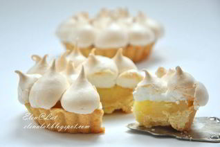 Лимонные тарталетки с безе