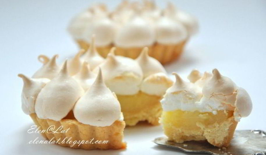 Рецепт лимонных тарталеток с безе