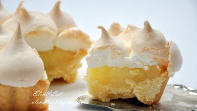 лимонные тарталетки с безе