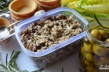 Начинка для тарталеток с грибами