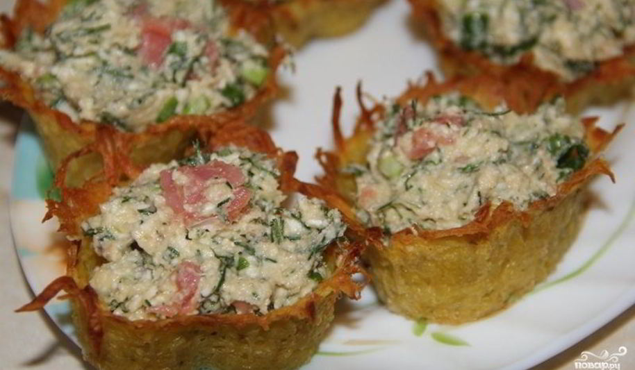 Рецепт начинки для тарталеток с красной рыбой