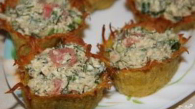 начинка для тарталеток с красной рыбой