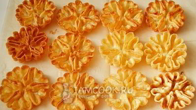 новогодние тарталетки с семгой