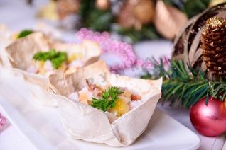 Праздничные тарталетки из лаваша