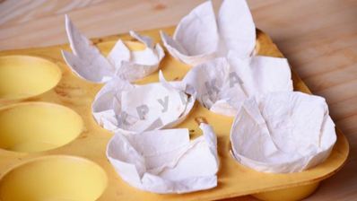 праздничные тарталетки из лаваша