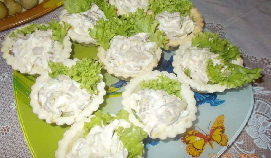 Рецепт рыбных тарталеток