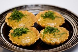 Тарталетки с грибным муссом