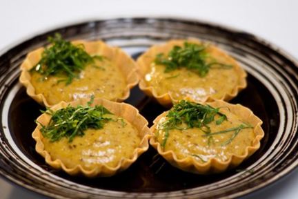 Тарталетки с грибным муссом