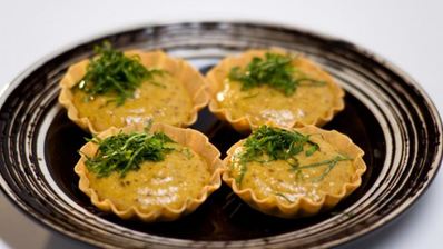 тарталетки с грибным муссом