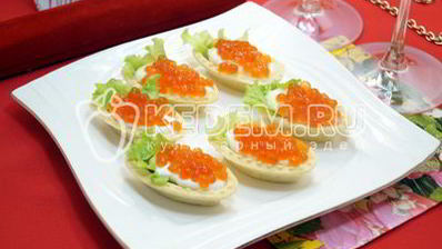 тарталетки с икрой