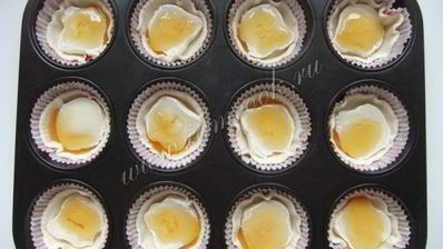 тарталетки с козьим сыром и медом