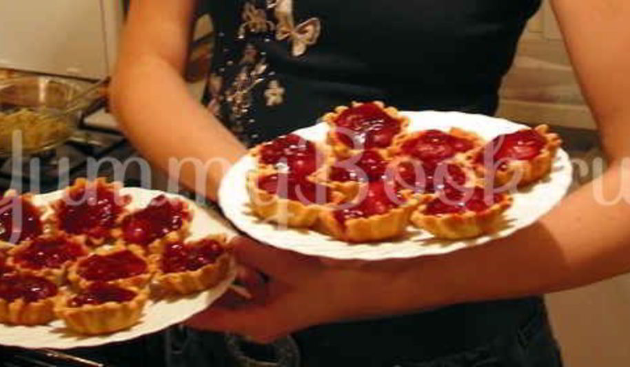 Рецепт тарталеток с кремом и ягодами