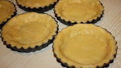 тарталетки с кремом из лисичек