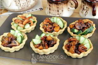 Тарталетки с креветками