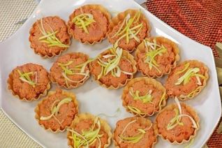 Тарталетки с муссом из жареной курицы