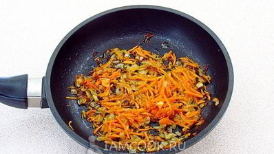 тарталетки с палтусом и овощами