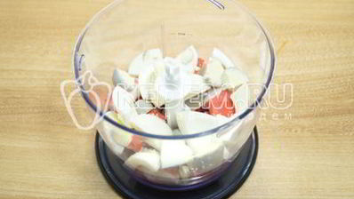 тарталетки с паштетом из крабового мяса