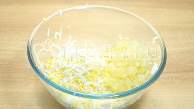 тарталетки с пикантным салатом