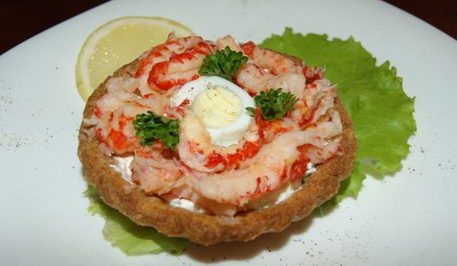 Рецепт тарталеток с раковыми шейками