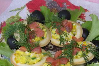 Тарталетки с рыбой