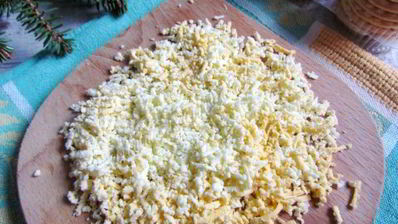 тарталетки с салатом из печени трески